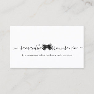 Hair accessories online handmade craft boutique business card