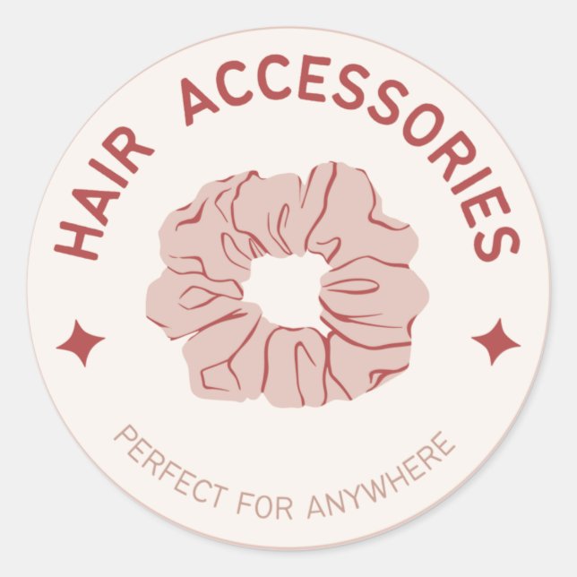 Hair accessories sticker (Front)