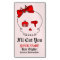 Hair Accessory Skull (Bow Detail Red w/ Text 4)