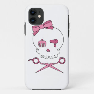 Hair Accessory Skull & Scissor Crossbones iPhone 11 Case