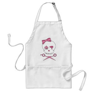 Hair Accessory Skull & Scissor Crossbones Standard Apron