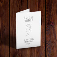 Hair After Chemo Funny Card