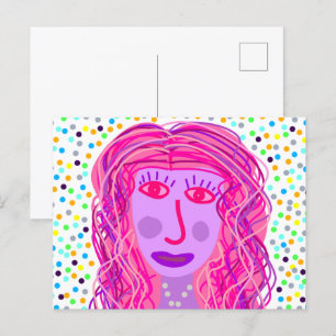 Hair: An Abstract Portrait  Postcard