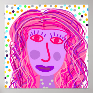 Hair: An Abstract Portrait Poster