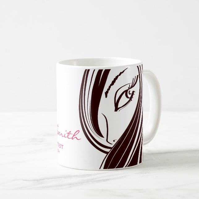 Hair and beauty Lash Extension company branding Coffee Mug (Front Right)