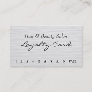 Hair and Beauty Salon Loyalty Card