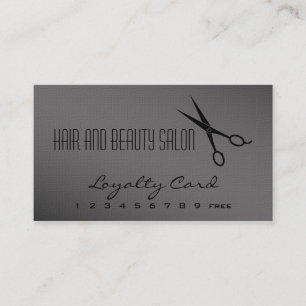 Hair and Beauty Salon Loyalty Card - Scissors