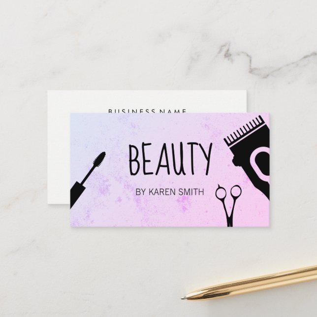 Hair and Beauty Tools Appointment Card (Front/Back In Situ)