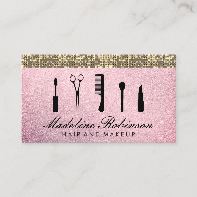 Hair and Makeup Glitter Appointment (Front)