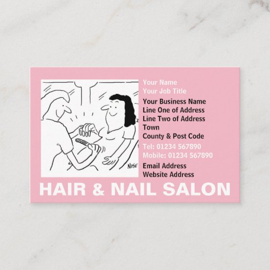 Nail Salon Appointment Business Cards Zazzle UK