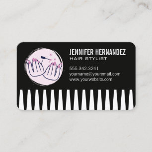 Hair and Nails Beauty Business Card