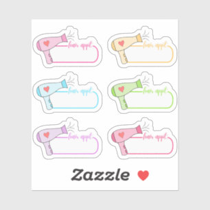 Hair Appointment Reminder Blank Label Bujo Planner