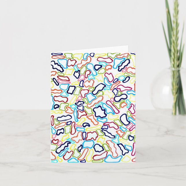 Hair Bands Blank Note Card (Front)