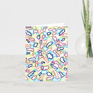 Hair Bands Blank Note Card