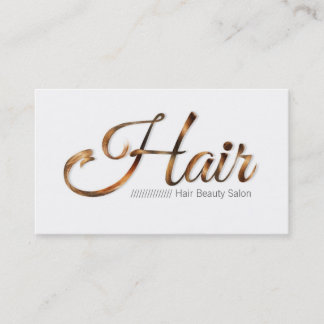 Hair Beauty Hairdresser Hall Business Card