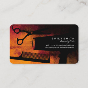 Hair Beauty Make up Artist Salon Tools Appointment Card