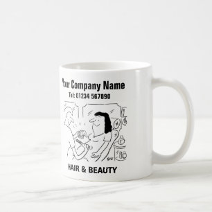 Hair & Beauty Salon Cartoon Mug