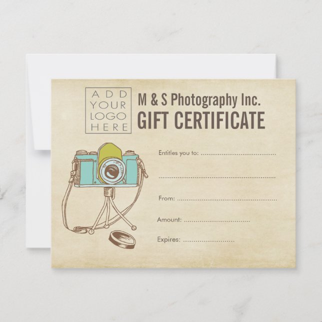 Hair Beauty Salon Gift Certificate Template (Front)