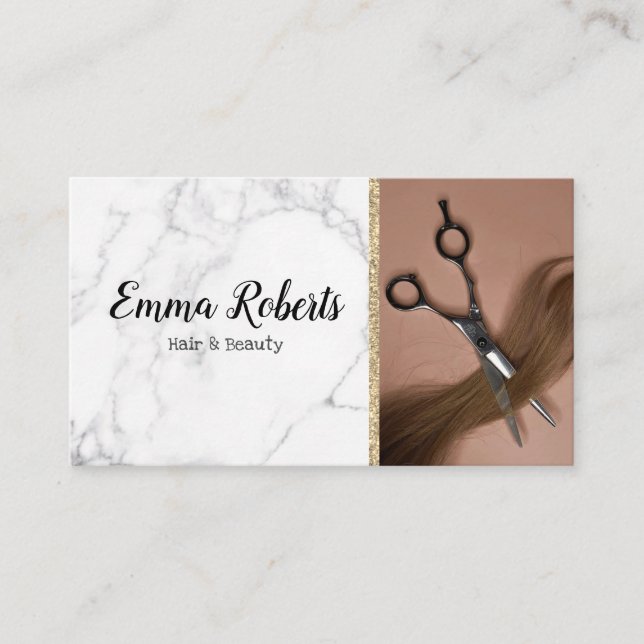 Hair & Beauty Specialist Salon Hairdresser Business Card (Front)