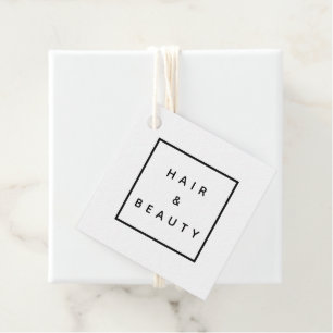 HAIR + BEAUTY stylist business promotion label