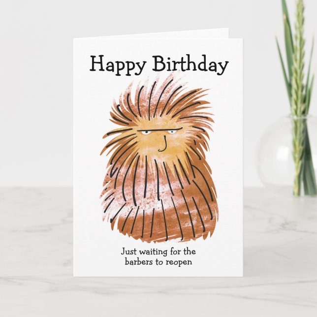 Hair birthday card (Front)