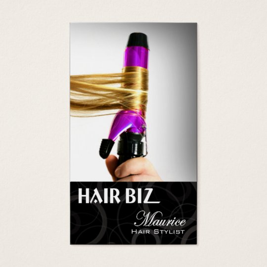 Hair Biz - Hair Stylist Beauty Salon Spa Friseur Business Card