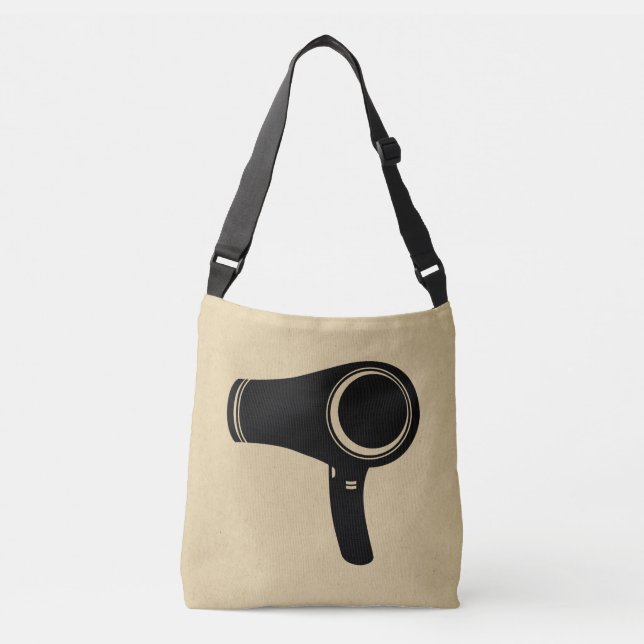 Hair Blow Dryer Retro Style Art Crossbody Bag (Front)