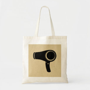 Hair Blow Dryer Retro Style Art Tote Bag