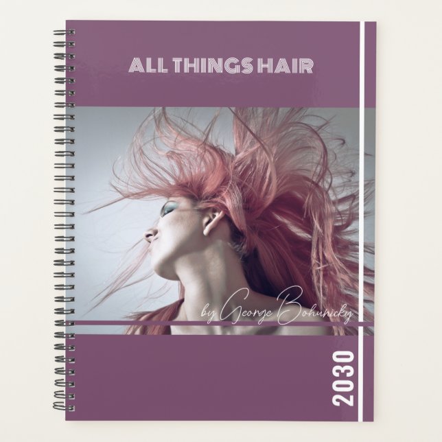 Hair Blown Hair Stylist, Salon Planner (Front)