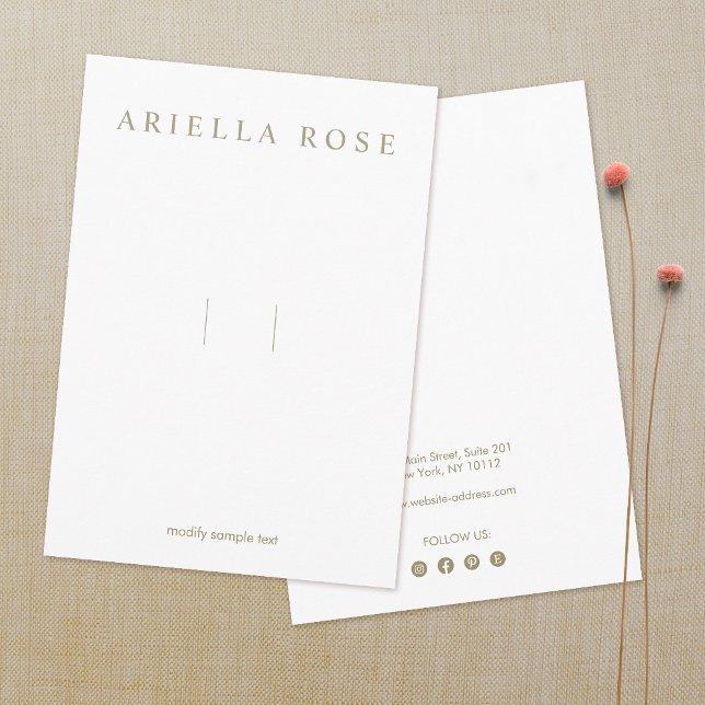  Hair Bow Hairbow Clip with Social Media Icons Enclosure Card (Creator Uploaded)