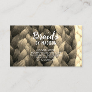 Hair Braider Business Card