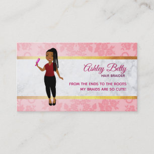 Hair Braider Business Cards
