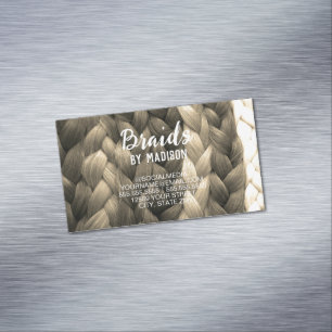 Hair Braider Magnetic Business Card