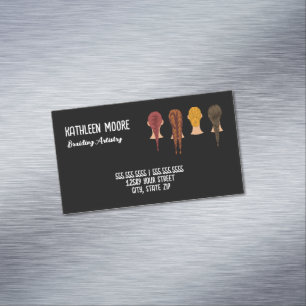 Hair Braider Magnetic Business Card