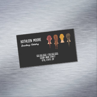 Hair Braider Magnetic Business Card