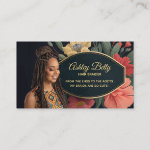 Hair Braider Slogans Business Cards