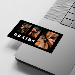 Hair Braiding Braids Photo  Business Card