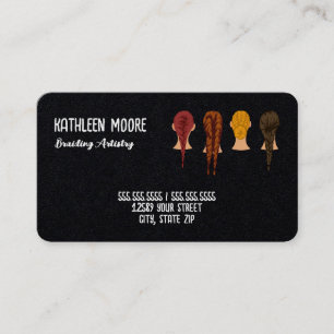 Hair Braiding One Sided Business Card