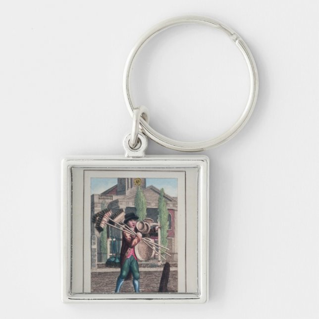 Hair Brooms, Shoreditch Church Key Ring (Front)