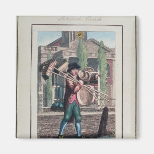Hair Brooms, Shoreditch Church Magnet