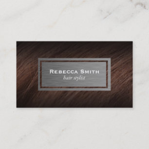 Hair   Brunette Business Card