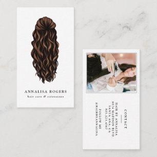 Hair Care, Hairstylist, Extensions Business Card