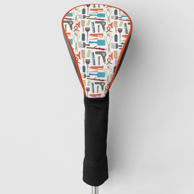 Hair Care Pattern Golf Head Cover (Front)