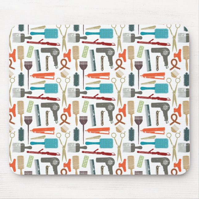 Hair Care Pattern Mouse Mat (Front)