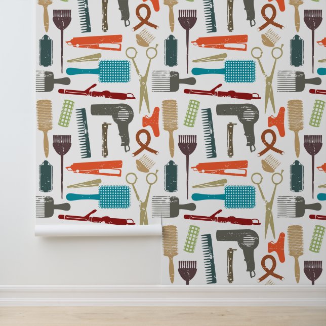 Hair Care Pattern Wallpaper (Application)