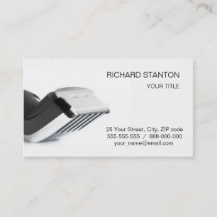 Hair clipper business card