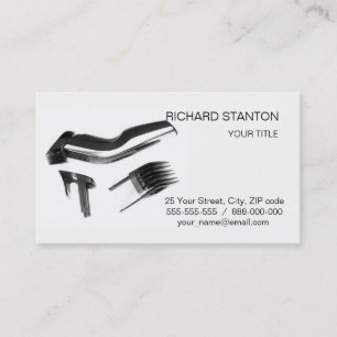 Hair clipper business card