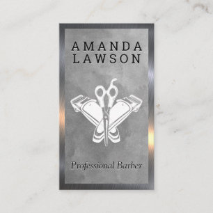 Hair Clippers and Scissors   Barber Business Card