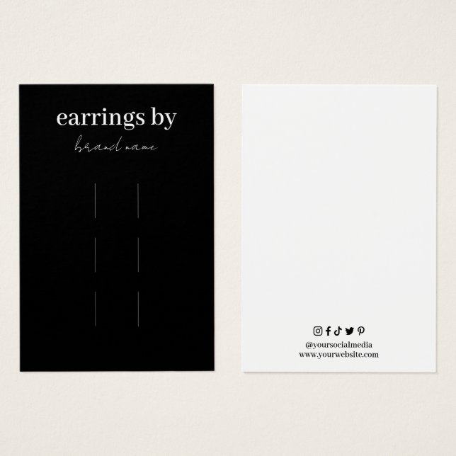 Hair Clips Display Business Card (Front & Back)