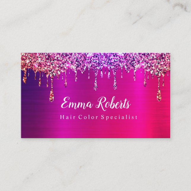 Hair Colour Specialist Business Card (Front)